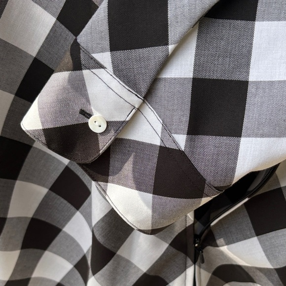 Foxcroft Wrinkle Free Shaped Fit Buffalo Checkered Shirt - Picture 4 of 8